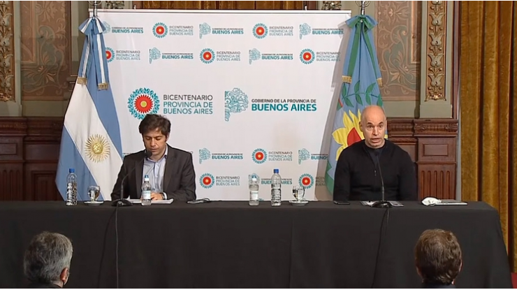 Kicillof y Larreta analizan endurecer la cuarentena en el AMBA 